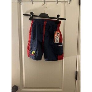 Chase Authentics Boys Nylon Shorts Lined #24 Jeff Gordon Nascar Size 5/6
